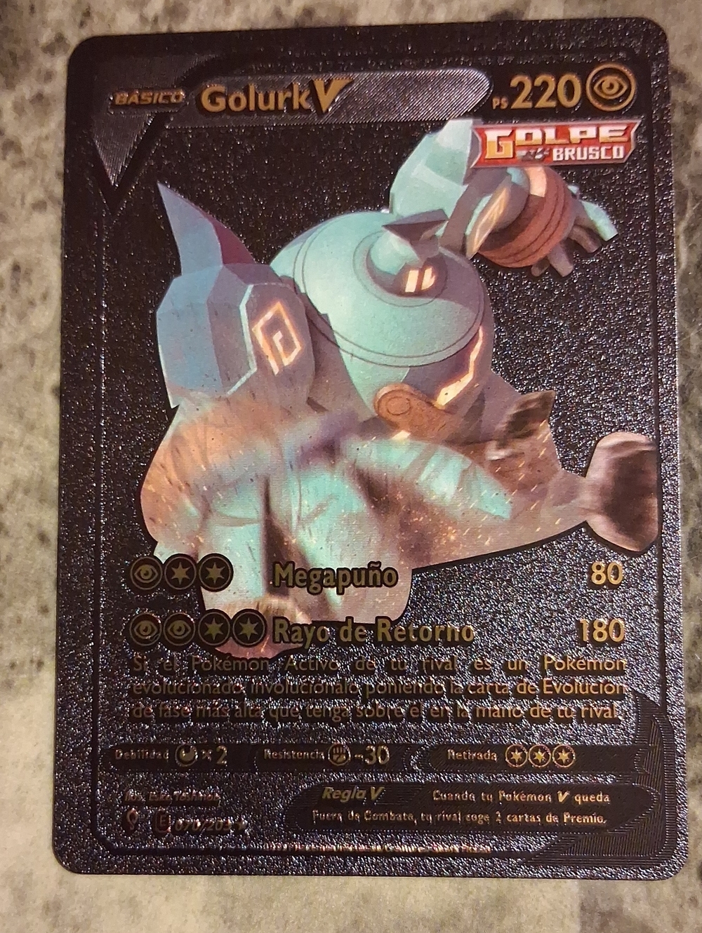 Golurk V Pokémon Card